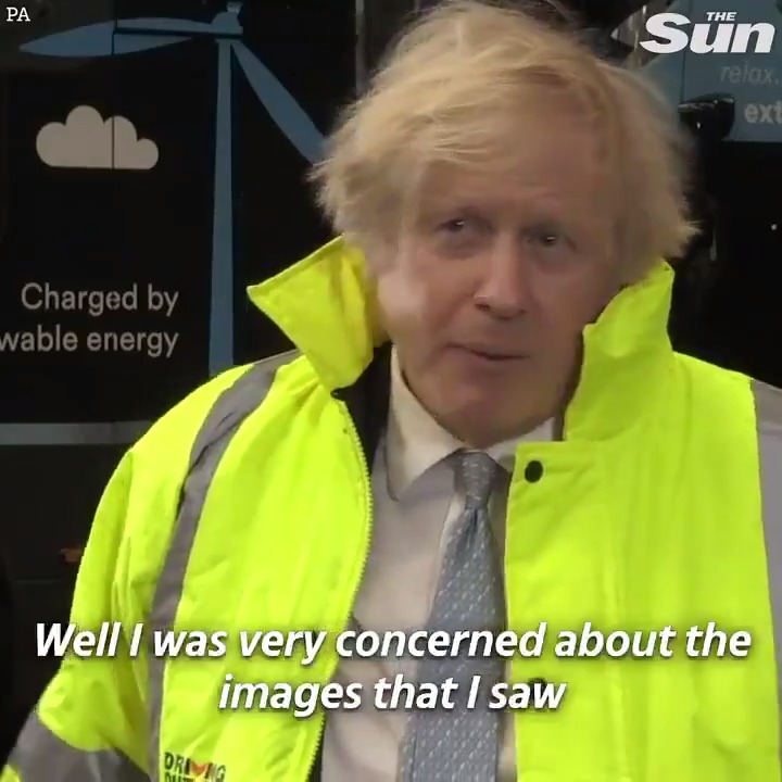 Boris Johnson says he is "very concerned" by footage from the Sarah Everard vigil