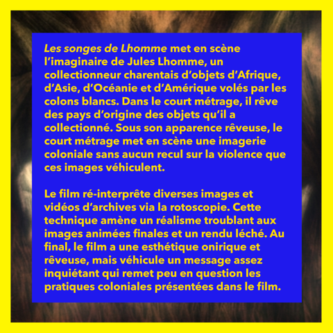 DecolonisonsLA's tweet photo. Critique de "Les songes de Lhomme", court métrage réalisé par Florent Morin
.
Dans une période où la décolonisation est un sujet important et discuté de plus en plus, des films comme celui-ci prouve qu'il y a encore un long chemin à faire au sein de l'animation https://t.co/iVcYFcvyUU