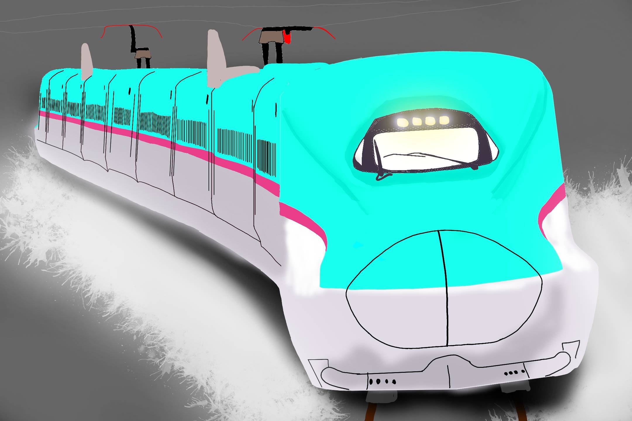 モアイ On Twitter E5系描きました デビューして10年経ち東北新幹線では主役になりましたね まだ乗ったことがないので乗ってみたいです Jr東日本 東北新幹線 E5系 はやぶさ 新幹線 鉄道イラスト 描き鉄 鉄道 鉄道好きな人と繋がりたい 絵描きさんと