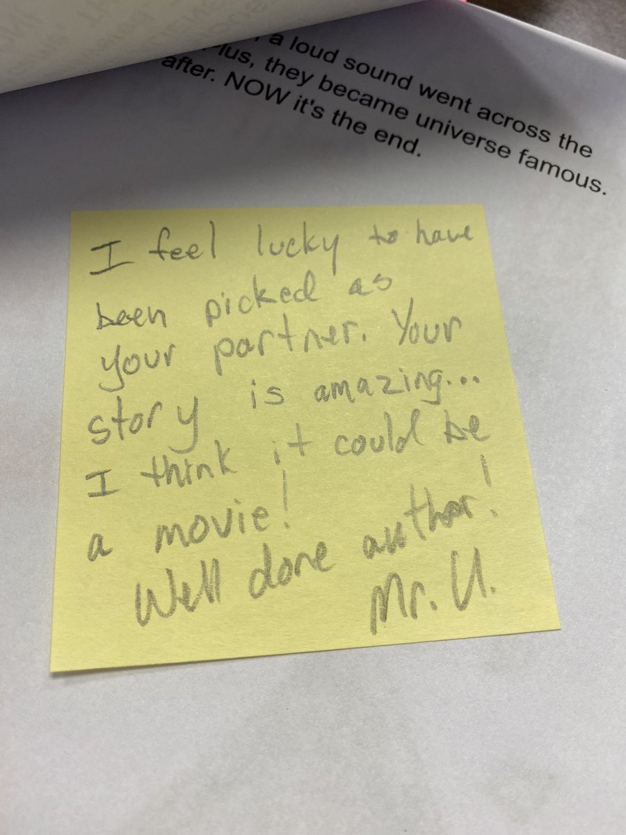Ts utilize the power of authentic feedback in meaningful ways to support Ss’ leaning. But when it comes personalized for each of your Ss by an administrator - priceless!  Thanks <a href="/DanUmstead/">Dan Umstead</a> for supporting our Ss and for being a part of their academic journey! #beartavernpride