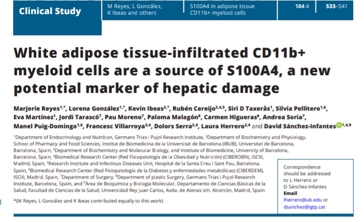 David Sánchez-Infantes (@davisis79) on Twitter photo This is our last contribution to the field of obesity and related metabolic diseases. The study has been done in collaboration with <a href="/BetaoxiUB/">Betaoxi Group</a> . Thanks to all the colleagues for their participation. It was a lot of work. Let's go for the next one!
pubmed.ncbi.nlm.nih.gov/33524007/ This is our last contribution to the field of obesity and related metabolic diseases. The study has been done in collaboration with <a href="/BetaoxiUB/">Betaoxi Group</a> . Thanks to all the colleagues for their participation. It was a lot of work. Let's go for the next one!
pubmed.ncbi.nlm.nih.gov/33524007/