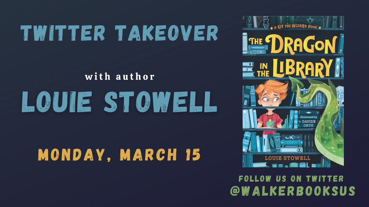 walkerbooksus's tweet photo. Hello! @louiestowell here! Here to chat about #TheDragonInTheLibrary. It's out tomorrow, illustrated by @Ortu_Ilustrador. I thought I'd share a bit about my inspirations and some insights into how I write, where I write...and the small mammal who sits by me while I do so! https://t.co/vkDMQfSDGl
