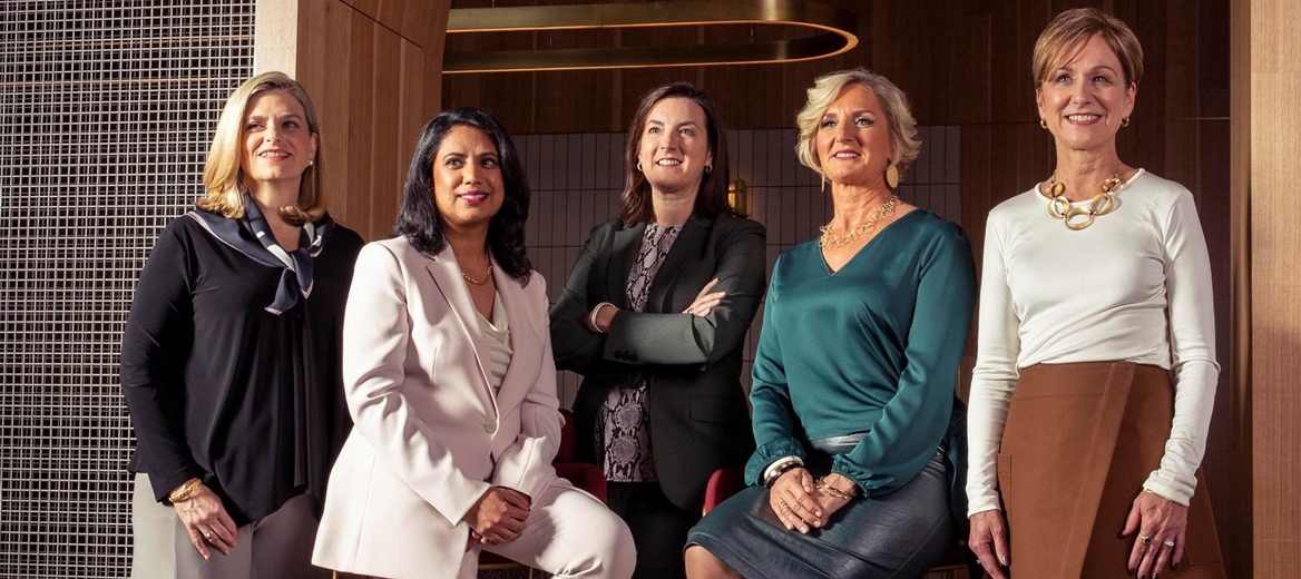 Five female members of McDonald's Legal Department.