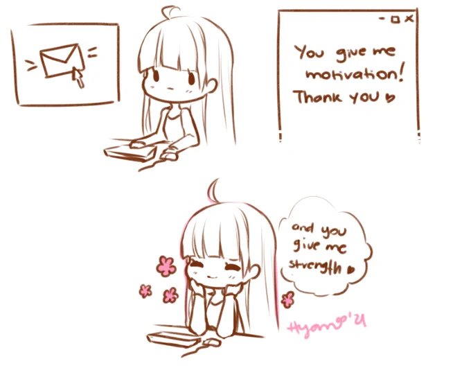 Even if I take long time to reply, or not reply at all, I see you ♥ 