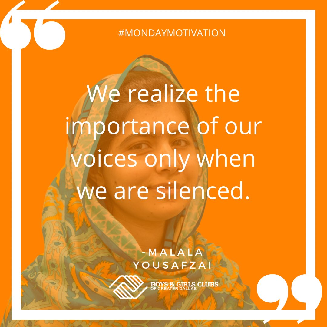 It's #MotivationalMonday! Today's quote is by Malala Yousafzai. She is an activist for female education and the youngest Nobel Prize laureate.
#WomensHistoryMonth