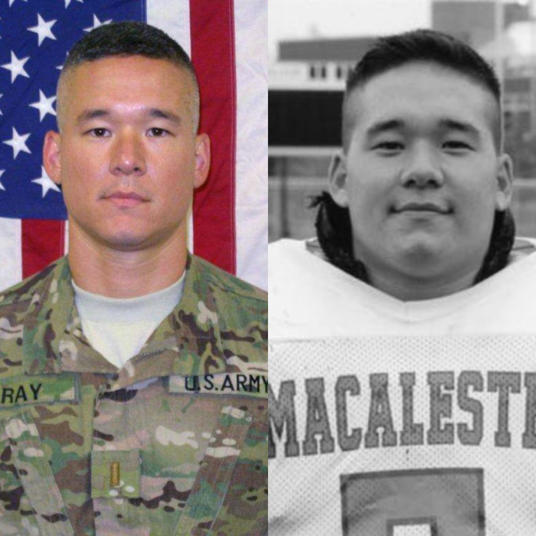 MacalesterFB's tweet photo. First Sergeant Bartel on Lt. Clovis Ray, "He motivated everyone from the moment he ar­rived. His energy and enthusiasm was contagious … Clovis was the most vibrant officer I had ever met."
The Clovis Ray Scholarship Fund was created in his memory.
#HeyMac
#NextOneWins https://t.co/8N9w6ZDoOf