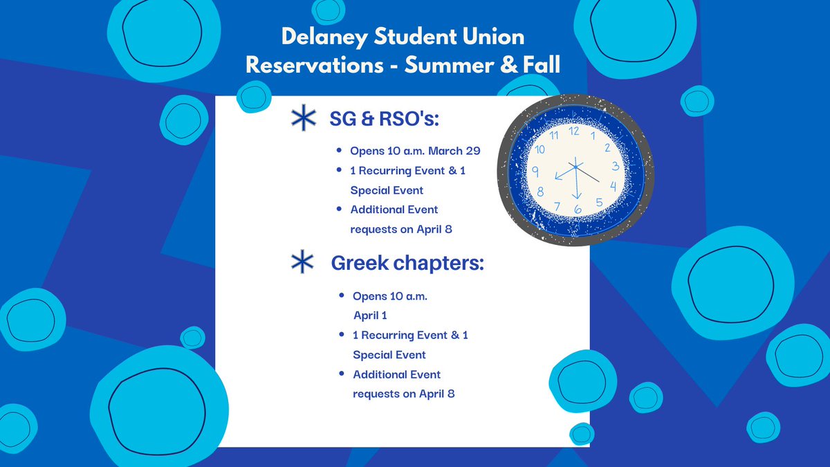 UNFStudentUnion's tweet photo. The Delaney Student Union will open Summer &amp; Fall reservations. For more information, visit: https://t.co/6j59e1AnJb https://t.co/YXw4nFNDEu