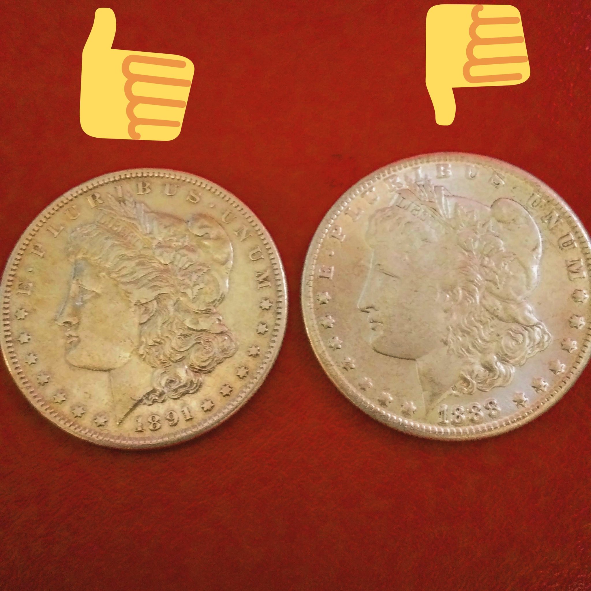 モルガンダラー 銀貨 本物・偽物セット