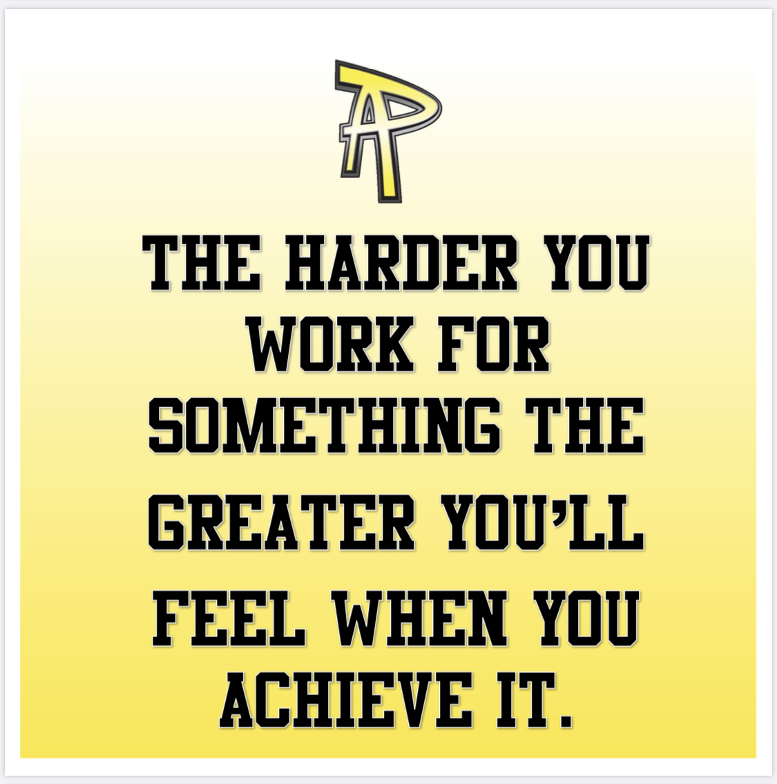 Great things take time KEEP IT UP!! 💛🖤 #MotivationalMonday #PAmily #PA4L #ItsAPAmilything #Ohana