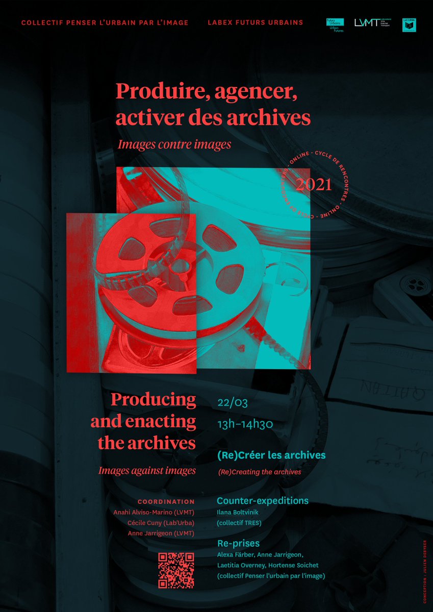 "(Re)Créer des archives": next Monday starts our series "Produire, agencer, activer des archives." <a href="/IBoltvinik/">Ilana Boltvinik</a> (TRES, <a href="/uv_mx/">Univ. Veracruzana</a>) &amp; #penserlurbainparlimage with  Anne Jarrigeon, Laetitia Overney, <a href="/HortenseSoichet/">Hortense Soichet</a> and myself @UGustaveEiffel 
#urbanresearch
3/22, 13h CET