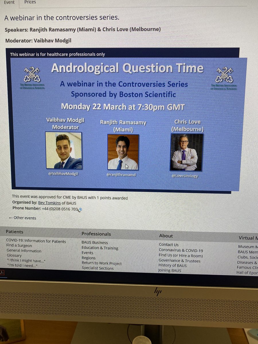 Ian Pearce (@ipearce82) on Twitter photo Don’t miss this amazing opportunity to hear three leading international Andrologists @ranjithramamd <a href="/LoveUrology/">Dr Christopher Love</a> and <a href="/VaibhavModgil/">Vaibhav Modgil | Urological Surgeon & Andrologist</a> discussing Andrology controversies.<a href="/BAUSurology/">BAUS</a> Don’t miss this amazing opportunity to hear three leading international Andrologists @ranjithramamd <a href="/LoveUrology/">Dr Christopher Love</a> and <a href="/VaibhavModgil/">Vaibhav Modgil | Urological Surgeon & Andrologist</a> discussing Andrology controversies.<a href="/BAUSurology/">BAUS</a>
