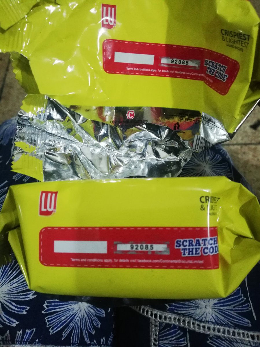 nainashahid's tweet image. So so unjust thing that the same #scratchcode is on two biscuit packs by #LU
@fahadmustafa26 please look into this matter