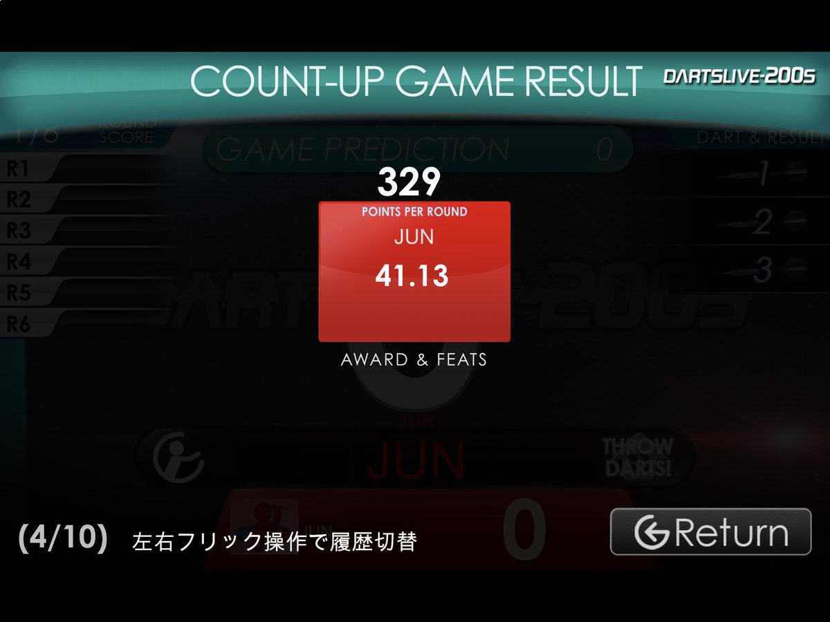 ダーツ100日チャレンジ76日目
ハット連続記録更新ならず。。手首のスナップをいろいろ試してみたけど結局は自然体がよさそう。
#ダーツ好きと繋がりたい 
#ダーツ好きな人と繋がりたい