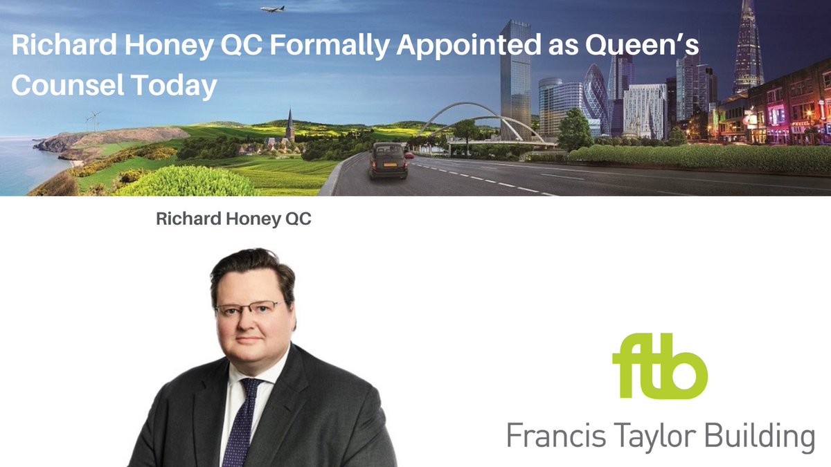 FTB_law's tweet image. Many congratulations to @FTB_law's @RichardHoney who was today formally appointed as Queen’s Counsel having received his letters patent. 
ftbchambers.co.uk/news/richard-h…