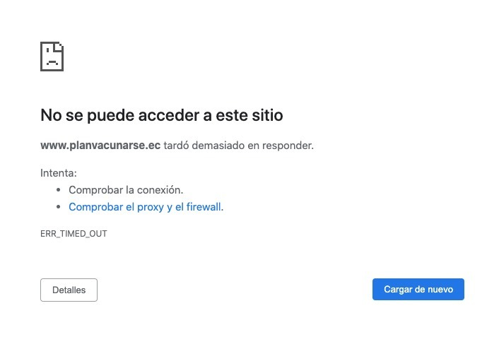 RicardoNovillo's tweet photo. #PlanVacunarseEC no funciona. Será que esperamos a que se inscriban primero todos los familiares de los ministros para luego poder inscribir a nuestros padres? #COVID19 @Lenin @Salud_Ec @DrRodolfoFarfan https://t.co/aR5MdcePuw