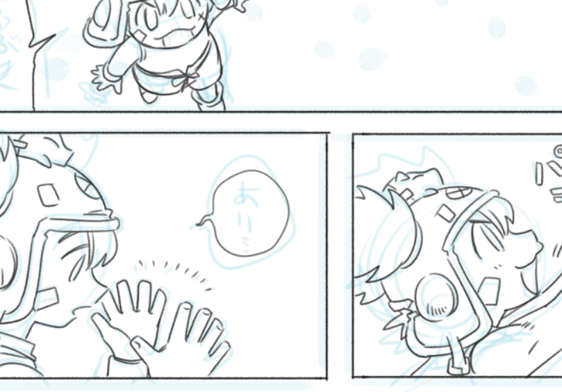 描く感を取り戻すためにリハビリ漫画描いてます 
