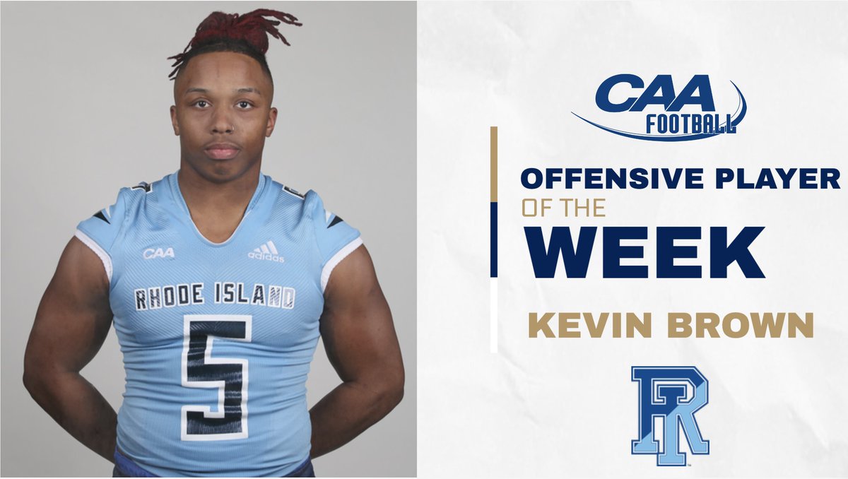 In his <a href="/RhodyFootball/">Rhody Football</a> debut, Kevin Brown rushed for 141 yards and four touchdowns on 20 carries as the Rams knocked off No. 6 Villanova, 40-37 in overtime

📰 bit.ly/3tly23Y
