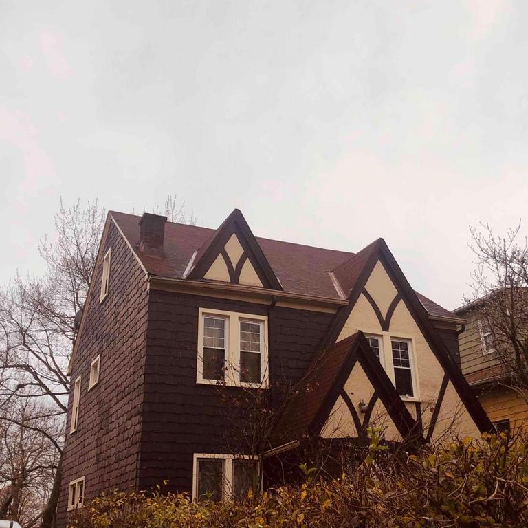 CHScleveland's tweet photo. Here's a @KBishopCLEWard2 senior who had a leaky roof, combined with some gutter issues.  Thanks to @fhlbcin and @OhioDevelopment for helping this senior age in place.  @CleCityCouncil @ClevelandAging @CityofCleveland https://t.co/QhP1IpyvM1