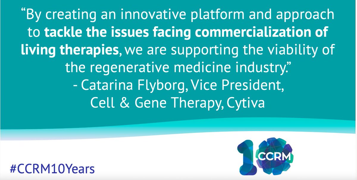 CCRM_ca's tweet photo. In June 2020, CCRM and @Cytiva, formerly @GEHealthcare, announced renewed support for the Centre for Advanced Therapeutic Cell Technologies (#CATCT). This collaboration agreement increased Cytiva's total funding commitment to over $35M. #CCRM10years https://t.co/y43HfsbgZL