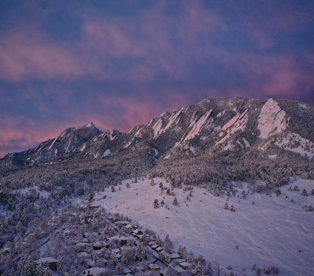 Wow. Boulder after the storm this morning. 📷: monkmoose via Instagram.