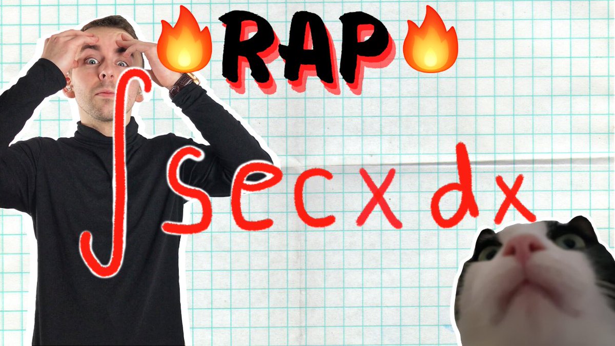 WrathofMathEDU's tweet image. The newest #mathrap has dropped!
🎤 Rapping the Integral of sec x 🔥 youtu.be/d6ICLBZfDTc
#mathsong