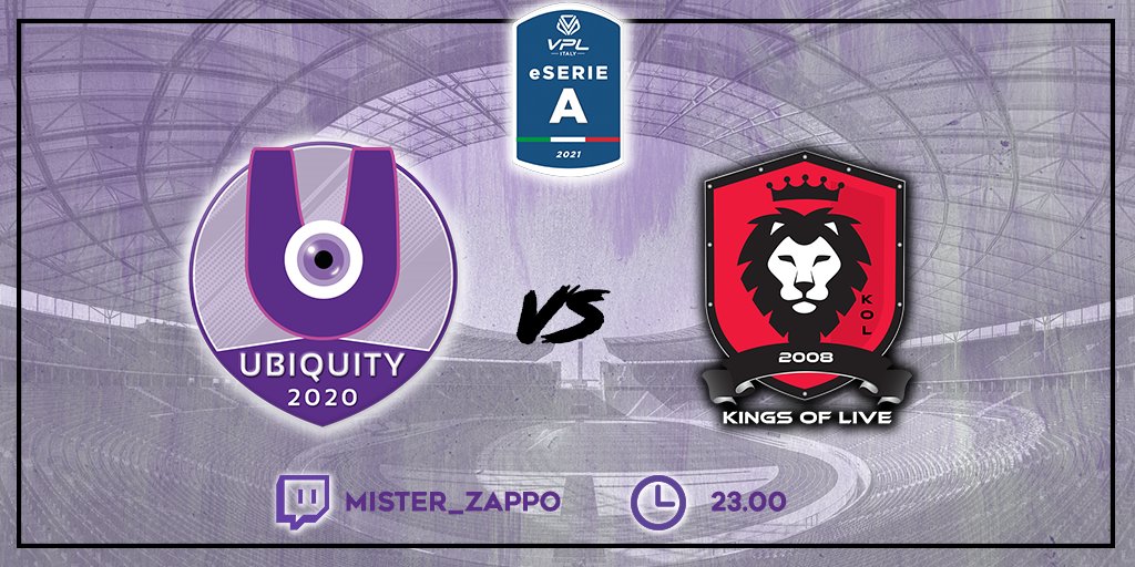 🗓️3ª giornata di #SERIEA <a href="/FVPA_net/">FVPA.net 🇮🇹</a> 

⏰22.30
🆚<a href="/ascolicalcioesp/">Ascoli Calcio eSport</a>
📲 twitch.tv/mister_zappo

🗓️1ª giornata di #eSerieA <a href="/VPLItaly/">VPL Italy 🇮🇹</a> 

⏰23.00
🆚@KoLCB24
📲 twitch.tv/mister_zappo

<a href="/RTAllProClub/">RETWEET ALL PROCLUB</a> @AllProClubs <a href="/NewsProclub/">News Proclub</a> @OffSidePage_ <a href="/RetwittoProClub/">Calciomercato Pro Club</a> <a href="/Mercato_FVPA/">Calciomercato Fvpa</a> 
<a href="/disckickoff/">Discord Kick-Off</a>