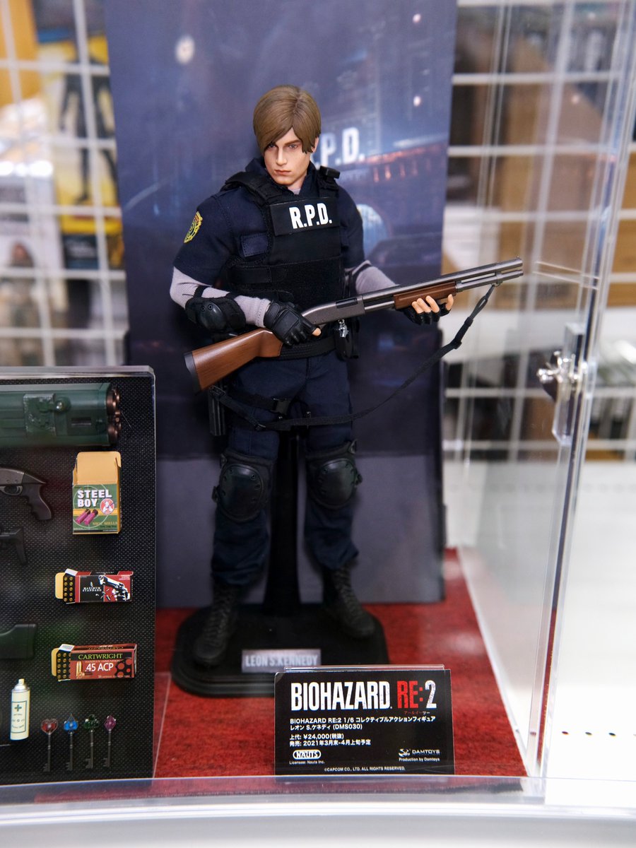 フィギュア展示 21年3月14日の秋葉原フィギュア展示 その29 あみあみでの展示 Damtoys Biohazard Re 2 コレクティブルアクションフィギュア レオン S ケネディ