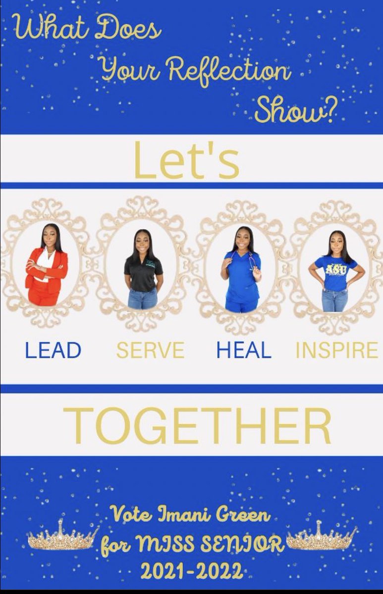 curlyynesh's tweet image. Attention Senior RAMS! What does your reflection show? Let’s, Lead, Serve, Heal, and Inspire.....TOGETHER!💛 @ImaniGreen19 
#albany_rys21
#reflecttogether
#ASUTWITTER