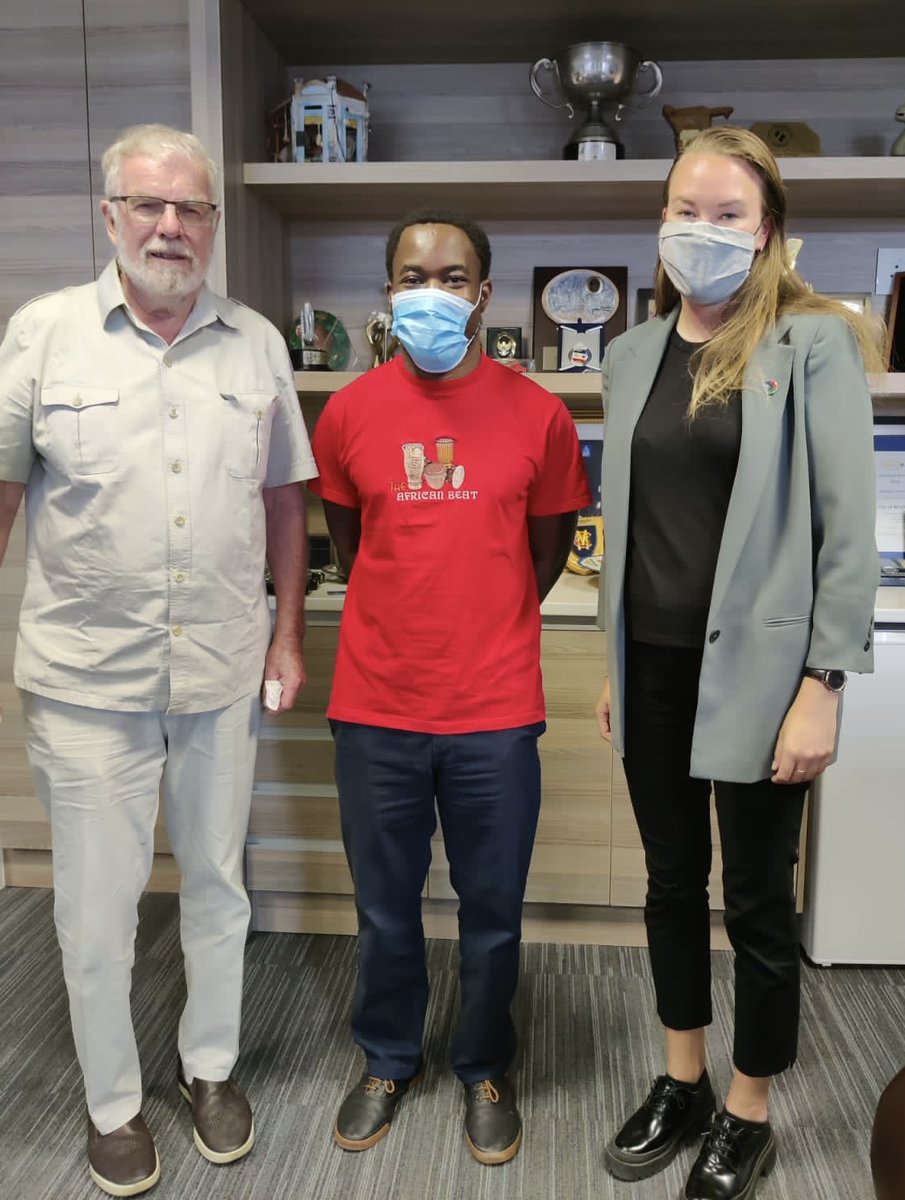 FinEmbWindhoek's tweet photo. Fascinating discussion last Friday with H.W. Dr. @Shipululo and Finnish journalist Dr. Pekka Peltola on commonalities between Finnish and Namibian land ownership and what @helsinki could learn from Windhoek. Thank you for having us! #FinNam150 https://t.co/QvNXShs2TR