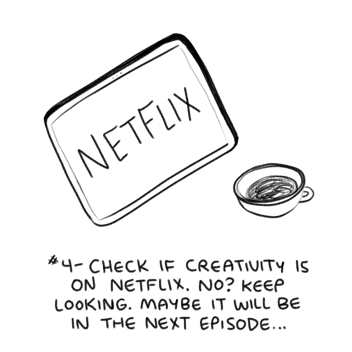 Potential solutions to get rid of creative block.