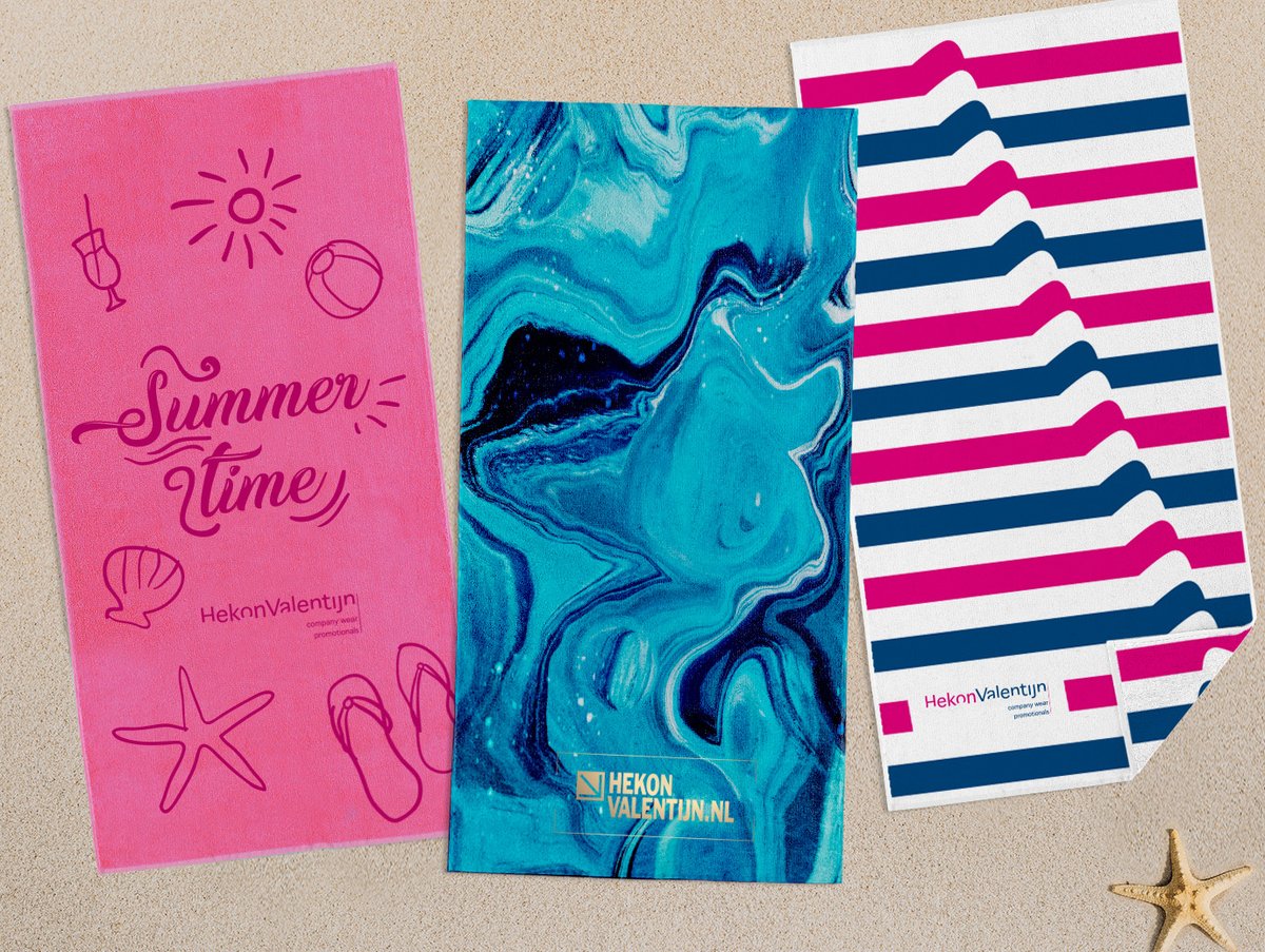 De zomer lijkt misschien nog ver weg… Maar we hebben nú nog voldoende tijd om een gaaf custom-made strandlaken voor je personeel of relaties te maken! Wil je nog meer inspiratie voor zomer items? Klik dan op de link: bit.ly/zomer-item