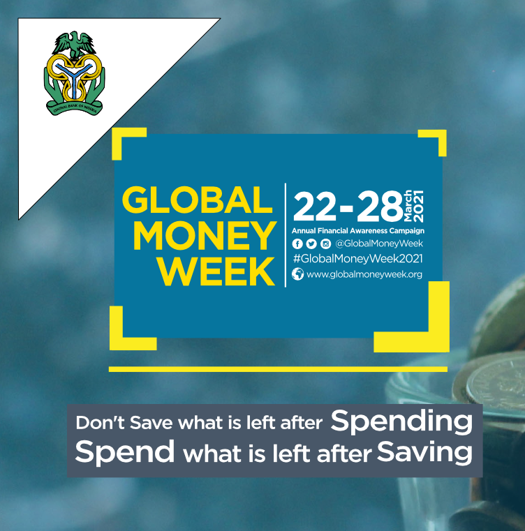Save the dates: 22-28 March for #GlobalMoneyWeek2021 We’re proud to be part of this annual financial awareness campaign highlighting the importance of teaching #children #youth about #financialeducation #financialliteracy visit cbn.gov.ng to find out more!