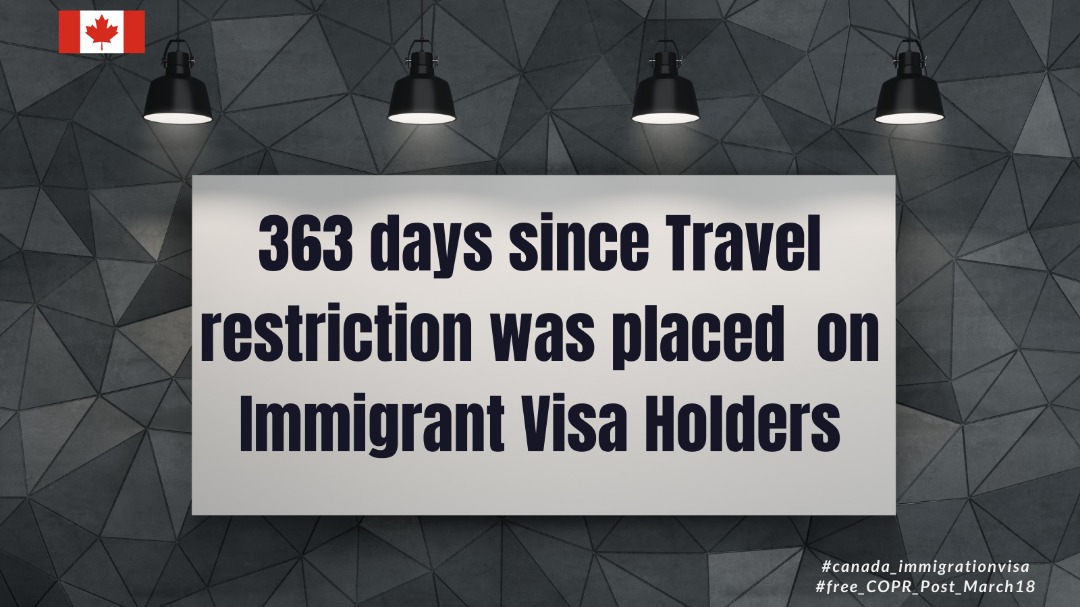 GeeOrissa's tweet photo. @JustinTrudeau We are potential investors and investment in the Canadian economy, exempt post March18 2020 COPR holders from the travel restrictions and allow us land @CitImmCanada https://t.co/gPGVWLctVA