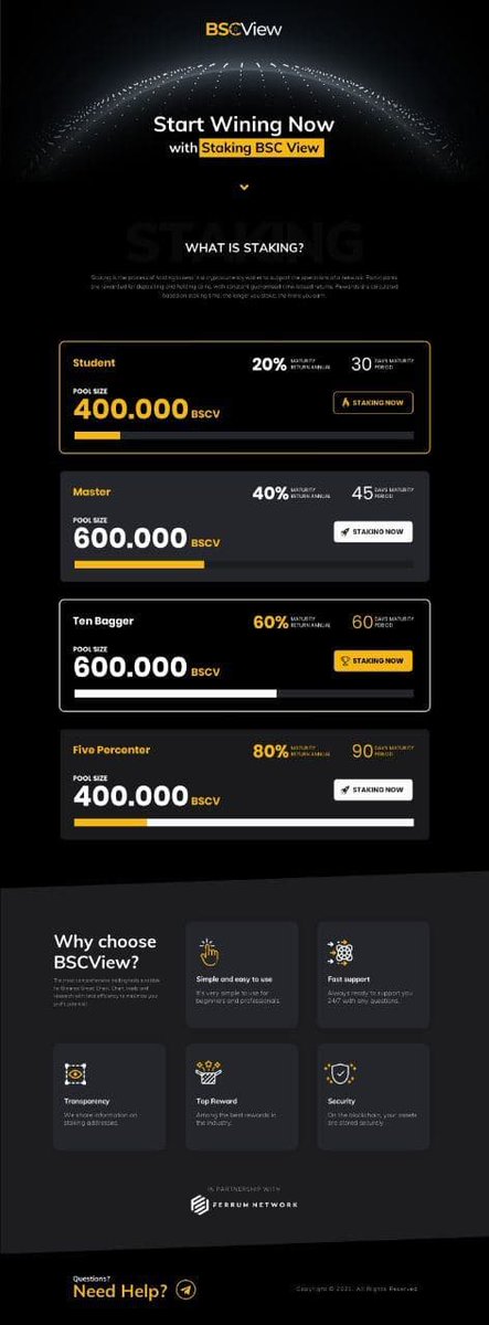 📣 We are thrilled to show you this exclusive SNEAK PEEK of the upcoming staking system for BSCView, in partnership with Ferrum Network! 

→ For more details on our staking system, please refer to this article: medium.com/ferrumnetwork/…

$BSCVIEW $BSCPAD #FERRUM #FRM