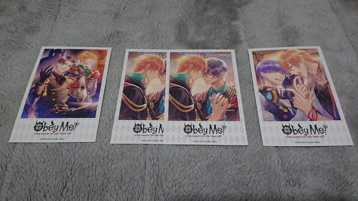 juicy_2929's tweet photo. 【交換】Obey Me! おべみ　プリンセスカフェ　プリカフェ　特典　ポストカード第二弾

譲:ルシファー&amp;サタン、ベルゼブブ&amp;ベルフェゴール、ベルゼブブ&amp;レヴィアタン

求:画像の♥️のもの

郵送での対応となります。
お心当たりありましたらよろしくお願いします。 https://t.co/w2lSVRD3hl