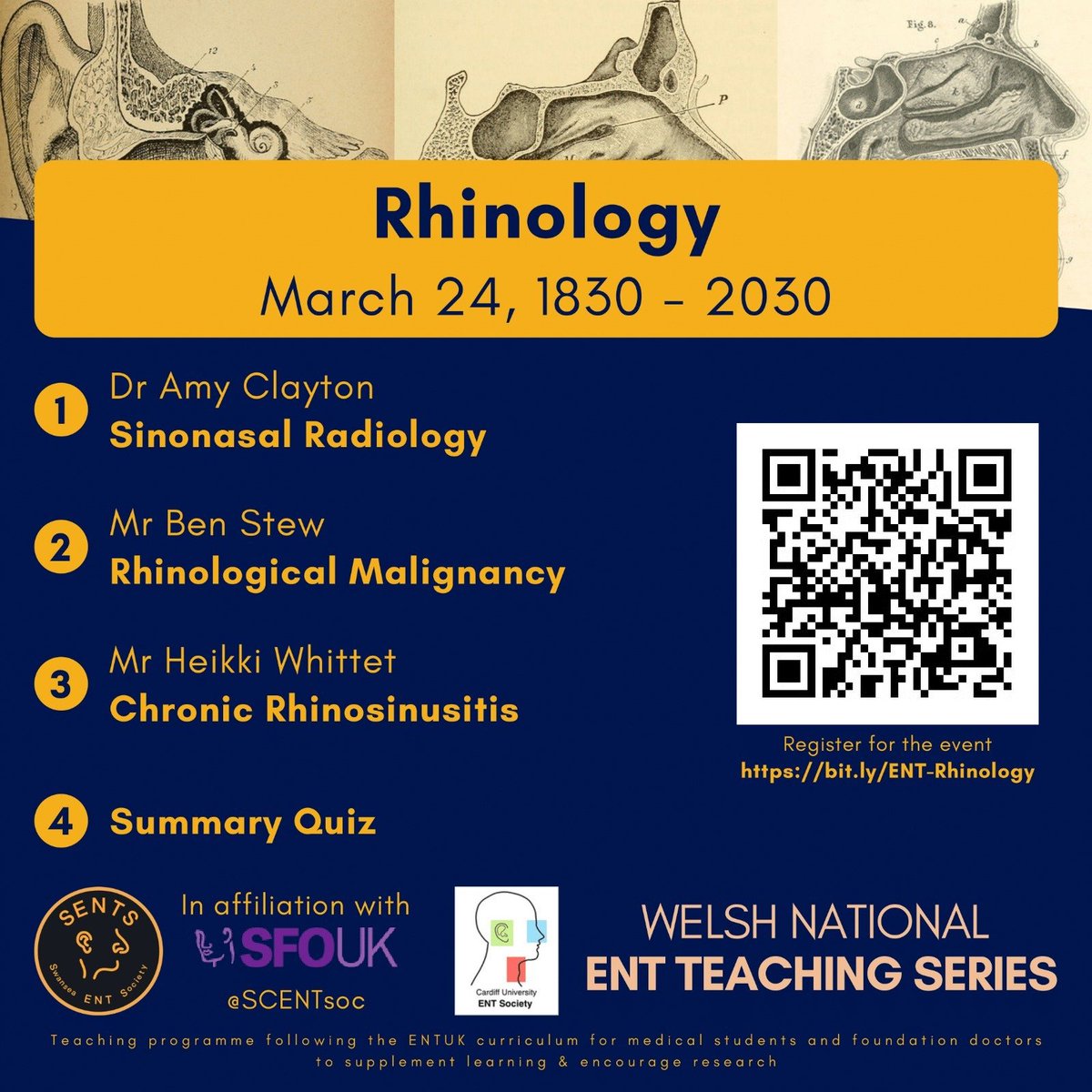 Swansea and Cardiff University ENT Society tweet media