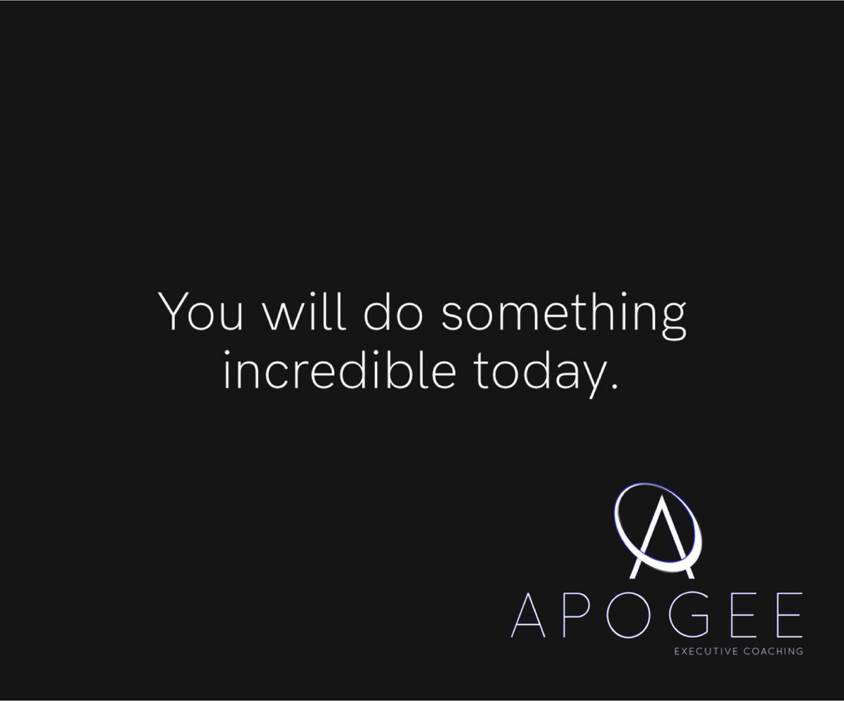 ap·o·gee /ˈapəjē/. the highest point of development

Attn: Aspiring, novice, &amp; veteran leaders.

When that incredible “thing” happens, celebrate!  

Celebrate your progress, values, leadership traits, &amp; learning experiences that prepared you for that moment. You’ve earned it.