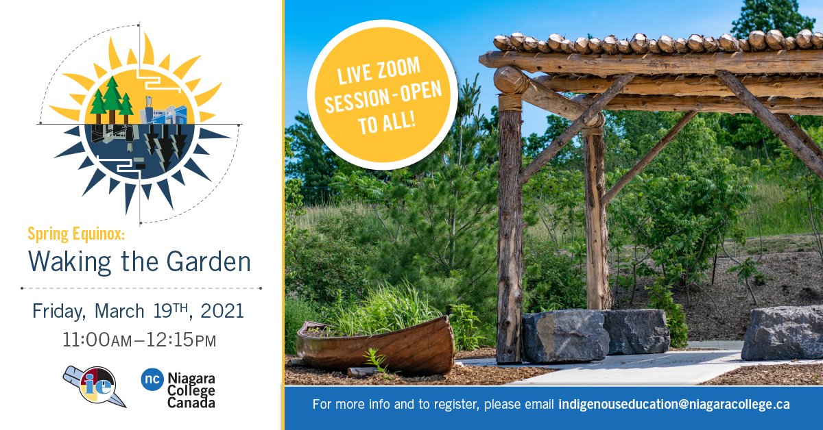 This FRIDAY! Join us for a special Spring Equinox Event with special guest Jillian Isaacs from the Fort Erie Native Friendship Centre as we learn about traditional teachings around the coming of spring!

Sign up through our calendar niagaracollege.ca/indig.../event…