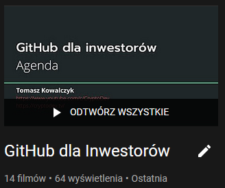 📈 Tom Kowalczyk (@tomkowalczyk) on Twitter photo W ramach pomocy dla <a href="/RycerzMikolaj/">Rycerz Mikołaj</a> udostępniam swój #ebook - "GitHub dla Inwestorów"
Link: bit.ly/GitHub_dla_Inw…
Wsparcia dokonujemy tutaj: siepomaga.pl/mikolaj-sma (nie do mnie)
Prośba o RT 😇 Planuje udostępnić również pełną playlistę tego kursu 🔥 dostęp za LIKE & RT ✅ W ramach pomocy dla <a href="/RycerzMikolaj/">Rycerz Mikołaj</a> udostępniam swój #ebook - "GitHub dla Inwestorów"
Link: bit.ly/GitHub_dla_Inw…
Wsparcia dokonujemy tutaj: siepomaga.pl/mikolaj-sma (nie do mnie)
Prośba o RT 😇 Planuje udostępnić również pełną playlistę tego kursu 🔥 dostęp za LIKE & RT ✅