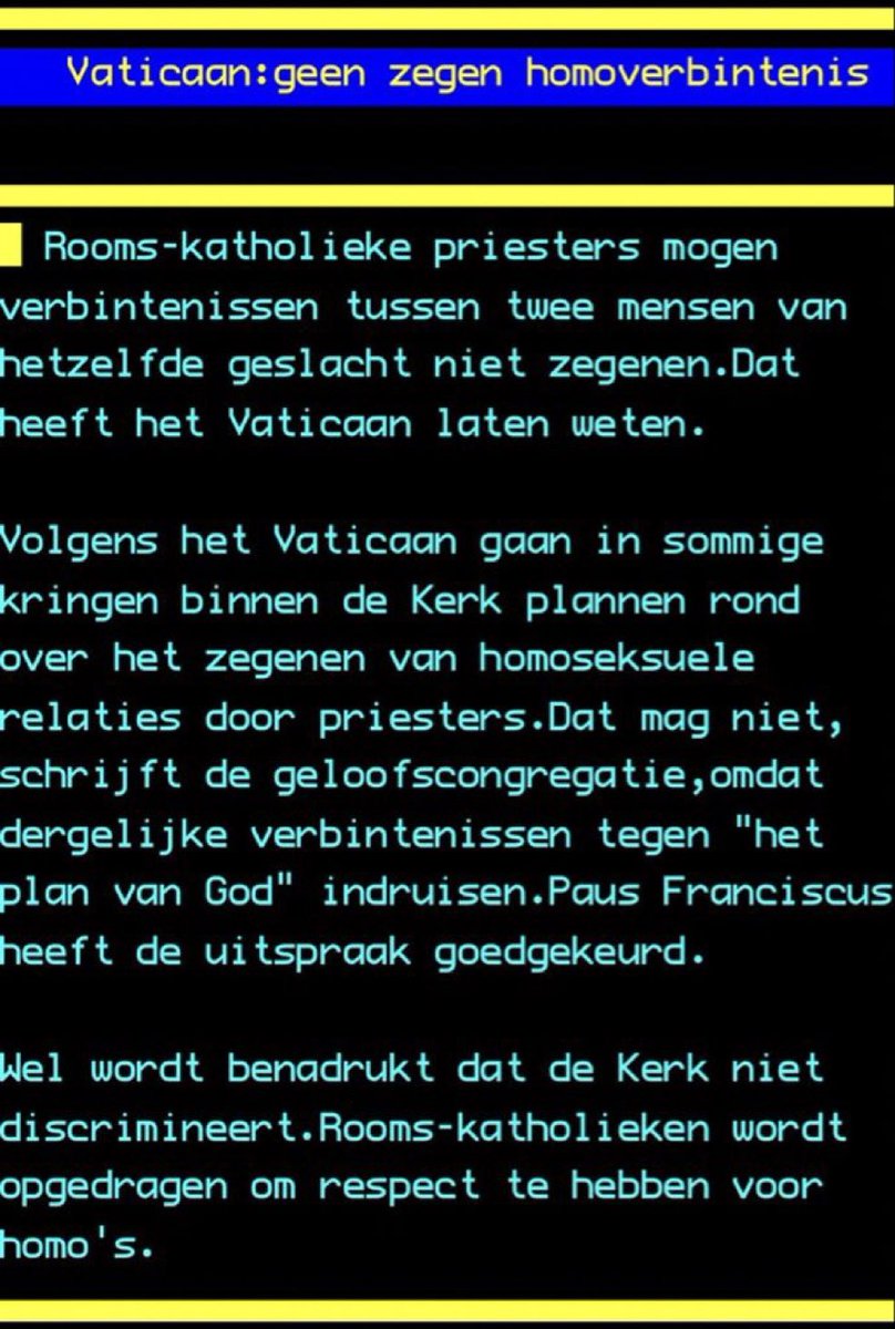 We discrimineren niet, maar sluiten homo’s wel uit. Zeg <a href="/Pontifex/">Pope Leo XIV</a> , uitsluiten is de definitie van discrimineren.