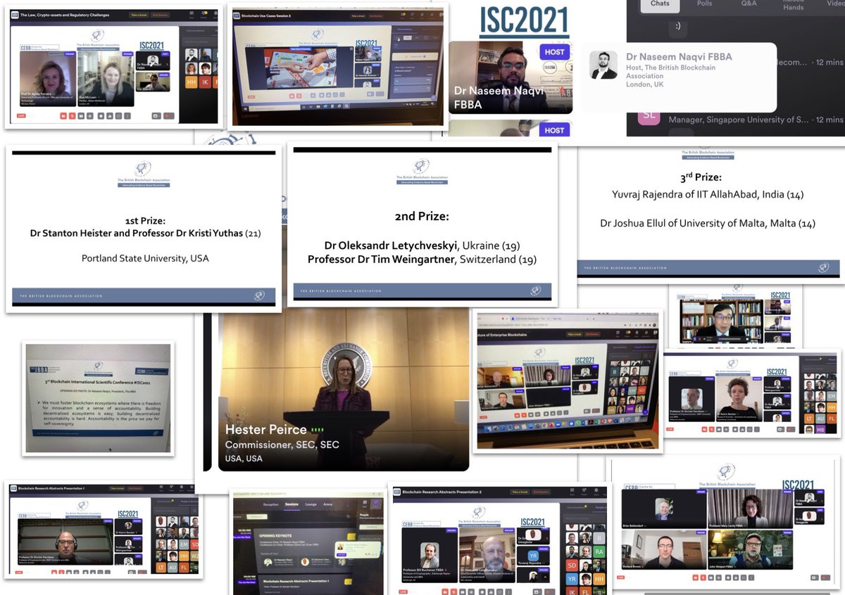 BBA would like to say a VERY BIG thanks to all participants, session chairs, speakers, researchers, abstract winners, our very special keynote guests, and all supporters of the #ISC2021 for making the event a HUGE success!

Stay tuned for conference proceedings! 

#Blockchain