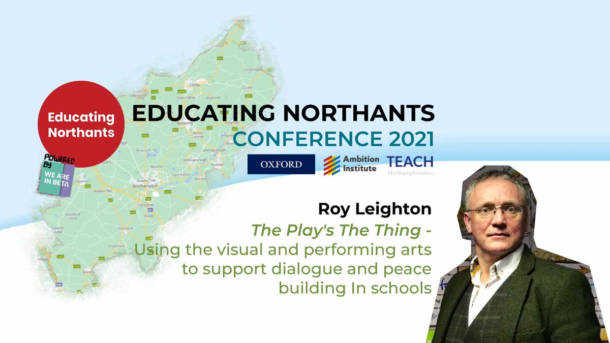 ⭐ #EducatingNorthants 2021 ⭐ Saturday 27th March Here's the thing.... The Play's The Thing - Using the visual and performing arts to support dialogue and peace building In schools @Roy_Leighton will tell us all Register FREE here: weareinbeta.community/events/educati…