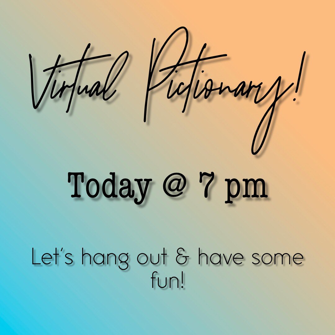 Join us for Virtual Pictionary tonight @ 7pm! ✍🏼🎨 Check your Mason email for the zoom info! See you there! 👋🏼