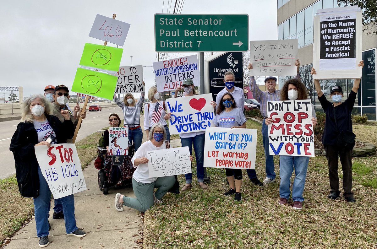 ciaobird's tweet photo. Don’t mess with our voting rights! @GregAbbott_TX & GOP will require disabled people to show proof of disability?! Limit voting hours & locations?! Shame!!! #SB7 is #VoterSuppression & attack on Texans. #txlege #NoSB7 #VotingRights #HarrisVotes #ProtectOurVote #WhyIMarch https://t.co/5Hu8BXx6fP