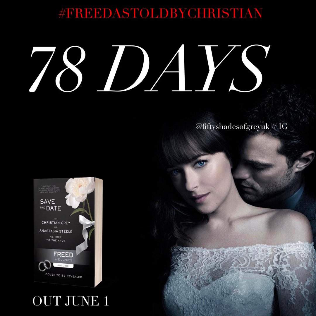 B_Bibliophile_'s tweet photo. 💍 78 Days to go 💍

She licks and nips me along the base of my rib cage as her breasts graze over my lower belly.

Ah!

Once, twice, three times.

(Taken from excerpt)

#FreedAsToldByChristian #FiftyShadesFreed #FiftyShades #FSFCountdown #PreOrder https://t.co/pYq3wmqT7z