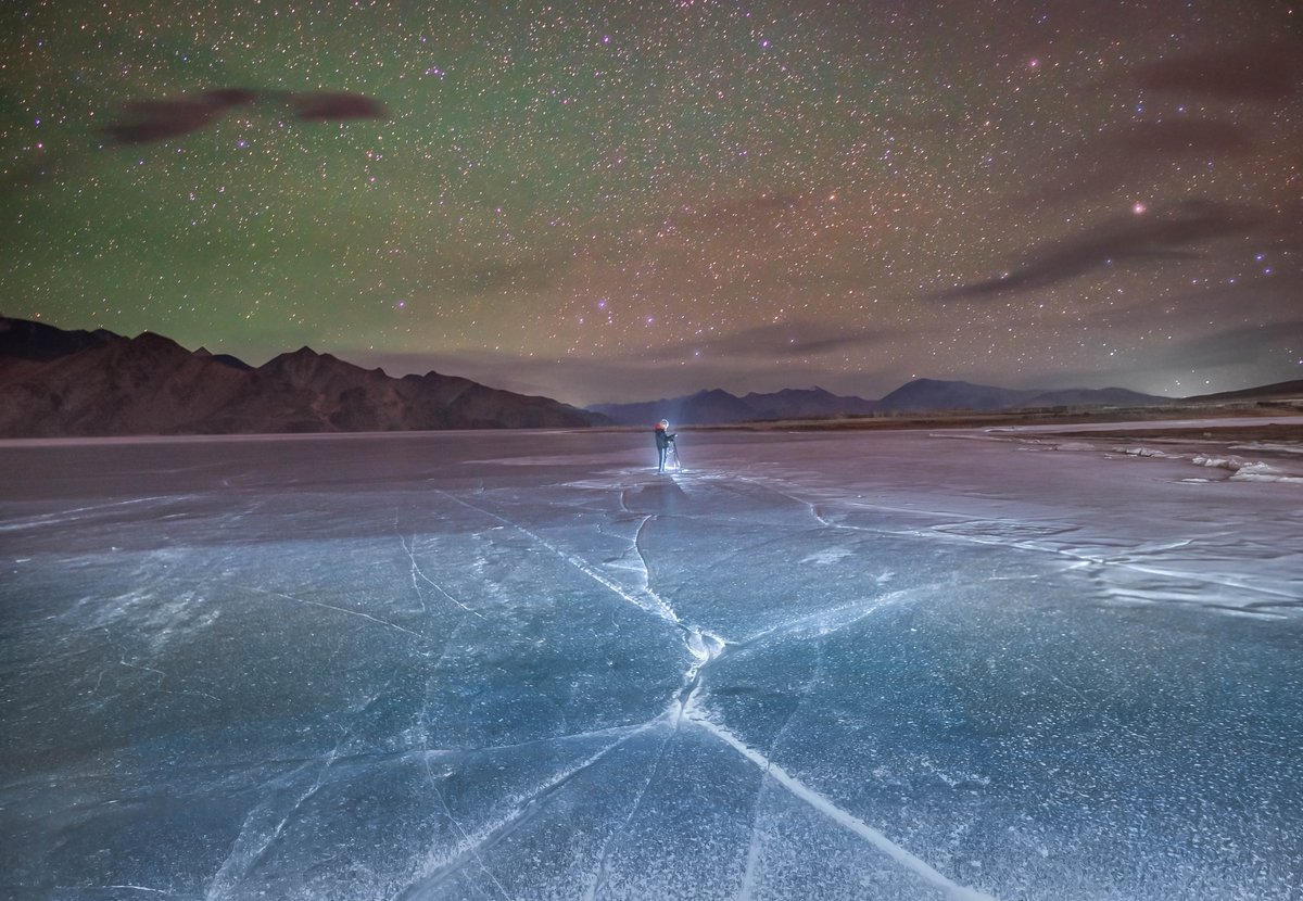 'FROZEN'
A desire to showcase the fabulous night sky of ladakh along with the beauty of Frozen Pangong Lake brought me again to this place after one year due to Covid and border situation. Pleasent clamness prevailing here.