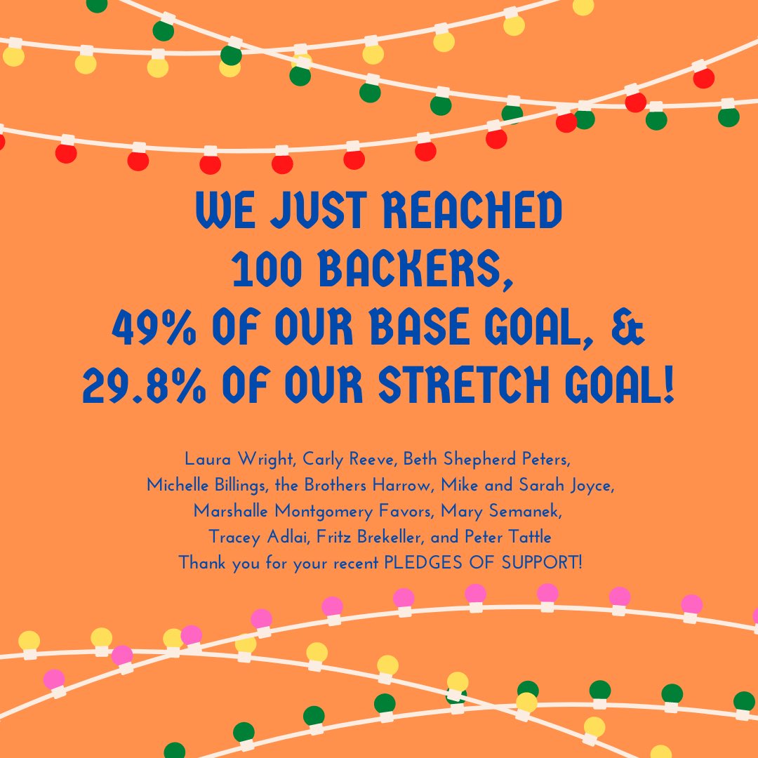 smallTALLprod's tweet photo. 100 backers! https://t.co/gwUfdw36Ex