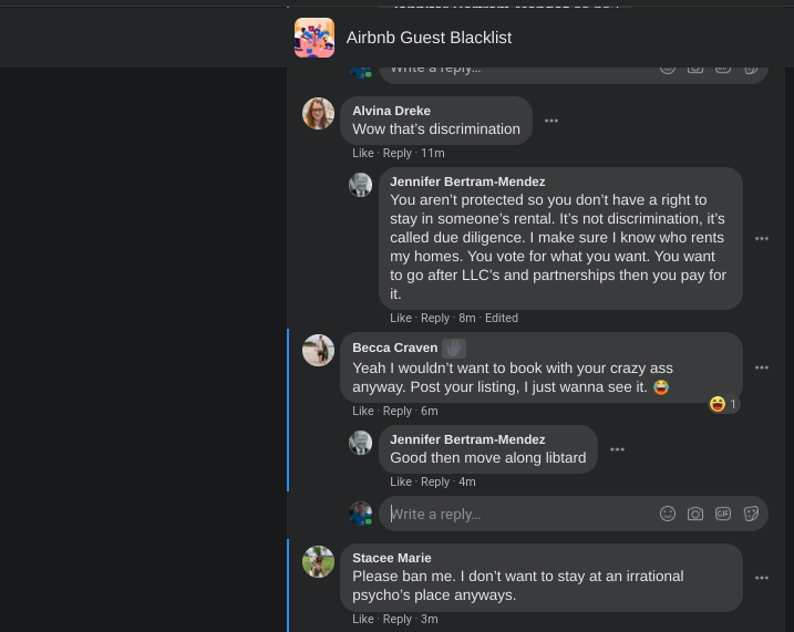 mkpolo78's tweet photo. @Airbnb This host should be removed from Airbnb for discrimination https://t.co/HF6qRdOhT6