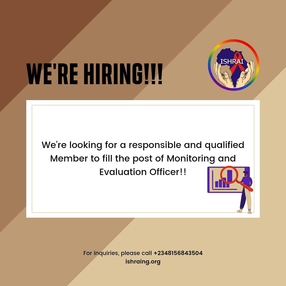 We're hiring!!!
An experienced individual, responsible and qualified for the post of the Monitoring and Evaluation Officer of ISHRAI!

Send us a DM for more information! ‼💫💫