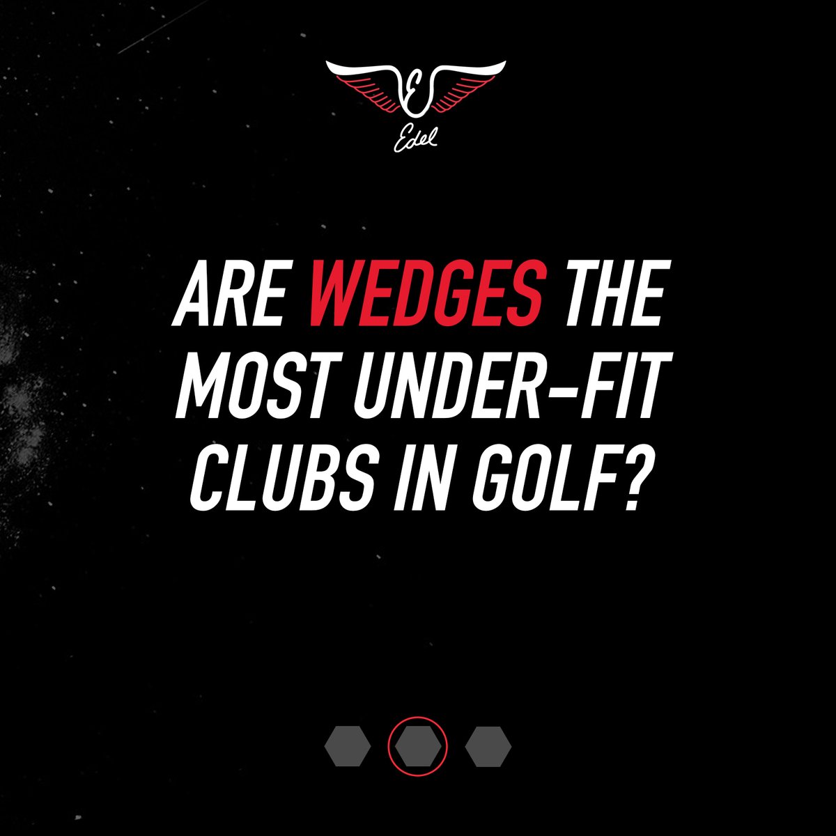 EDELgolf's tweet image. What do you think?  Are wedges the most UNDER-FIT clubs in golf?   We sure think so... 
#wedges #nextfrontier #wedgefitting